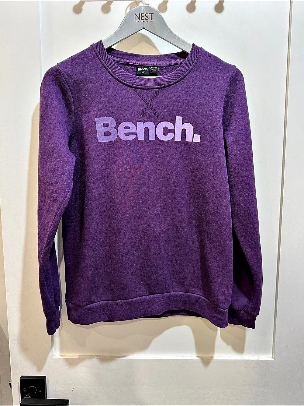 Bench Purple Logo Sweatshirt wm’s Size Medium
